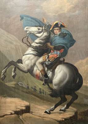Napoleon Bonaparte at the Saint-Bernard Pass - 